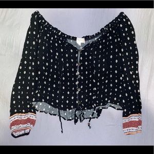 Boho alterd state blouse